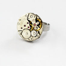 Load image into Gallery viewer, Resizable Steampunk Ring
