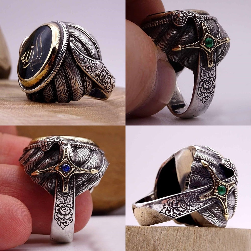 Vintage Bohemian Rune Ring