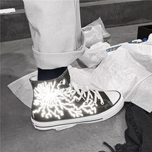 Load image into Gallery viewer, 21 LIGHTNING Reflective Canvas Sneakers
