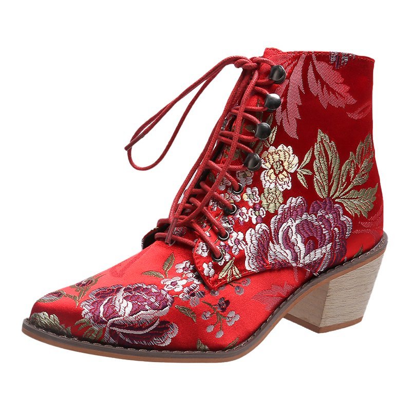 21 EMBROIDERED Flower Boots
