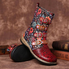 Load image into Gallery viewer, 21 FLOWER Leather Zipper Boots

