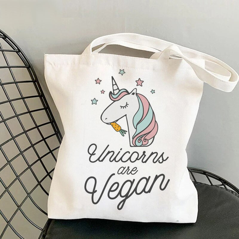 21 Unicorns Are Vegan Tote Bag