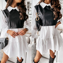 Load image into Gallery viewer, 21 VANESSA Faux Leather Shirt Dress

