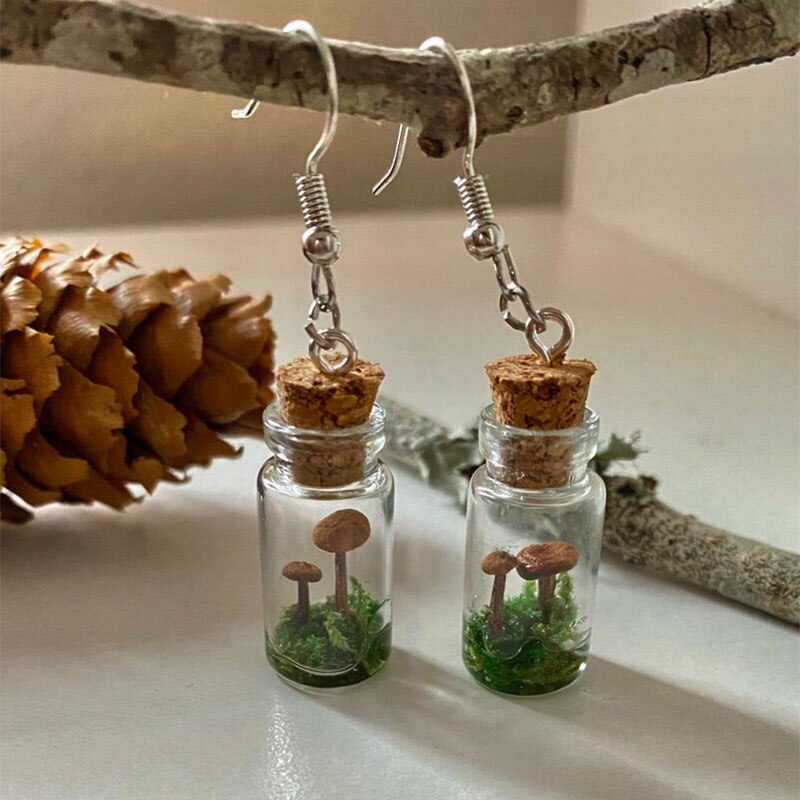 21 Fungi Bottle Earrings