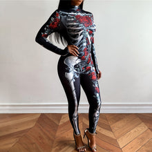 Load image into Gallery viewer, SKULL N ROSES Jumpsuit
