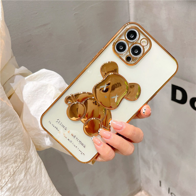 3D Color Bear iPhone Case