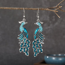 Load image into Gallery viewer, 21 Peafowl Earrings
