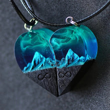 Load image into Gallery viewer, Mountain Heart Resin Necklace
