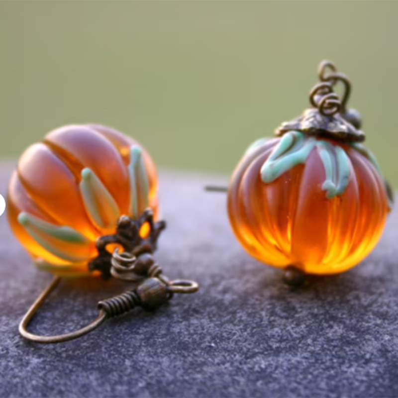 21 Pumpkin Earrings