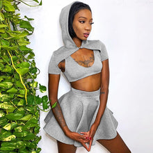 Load image into Gallery viewer, GRAY RIDING HOOD Three Piece Set
