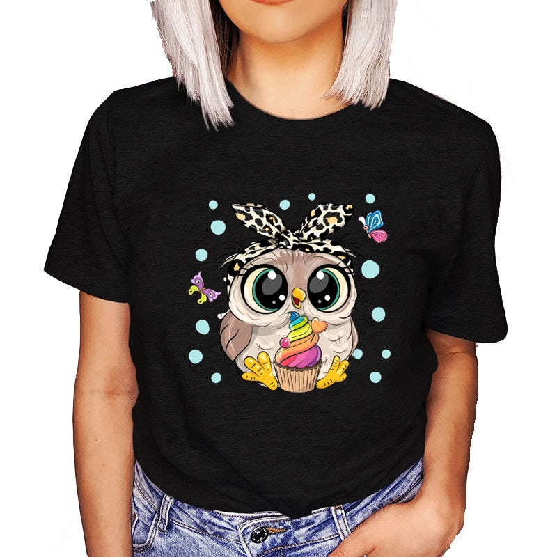 21 Cupcake Owl T-Shirt
