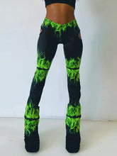 Load image into Gallery viewer, GREEN FLAME Pants
