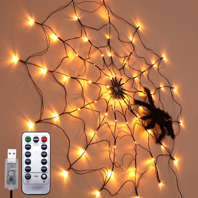 21 Halloween Spider Web Lights