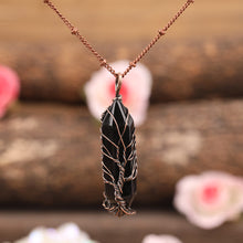 Load image into Gallery viewer, Tree of Life Crystal Necklace
