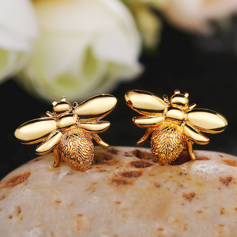 Golden Bee Earrings
