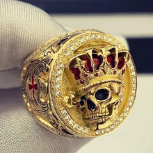 Load image into Gallery viewer, Skull King Ring
