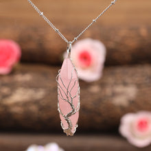 Load image into Gallery viewer, Tree of Life Crystal Necklace
