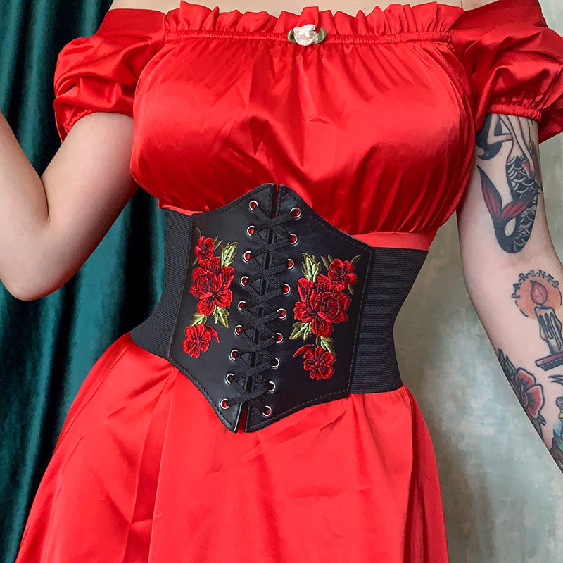 21 RED ROSE Corset
