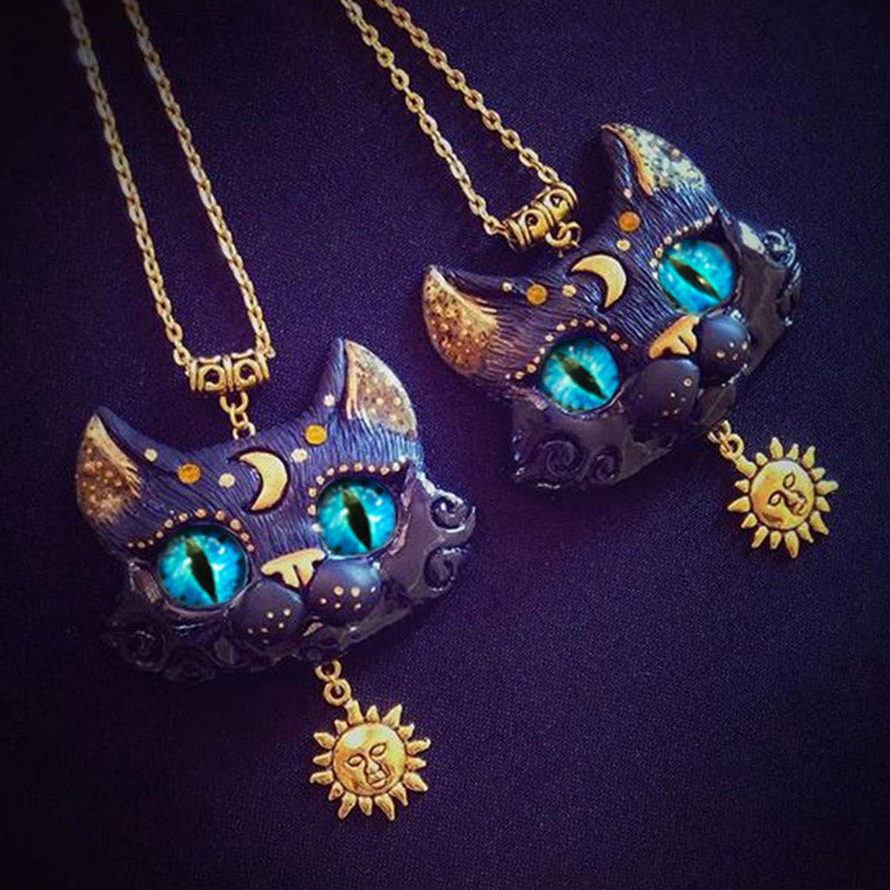 21 Moon Cat Necklace